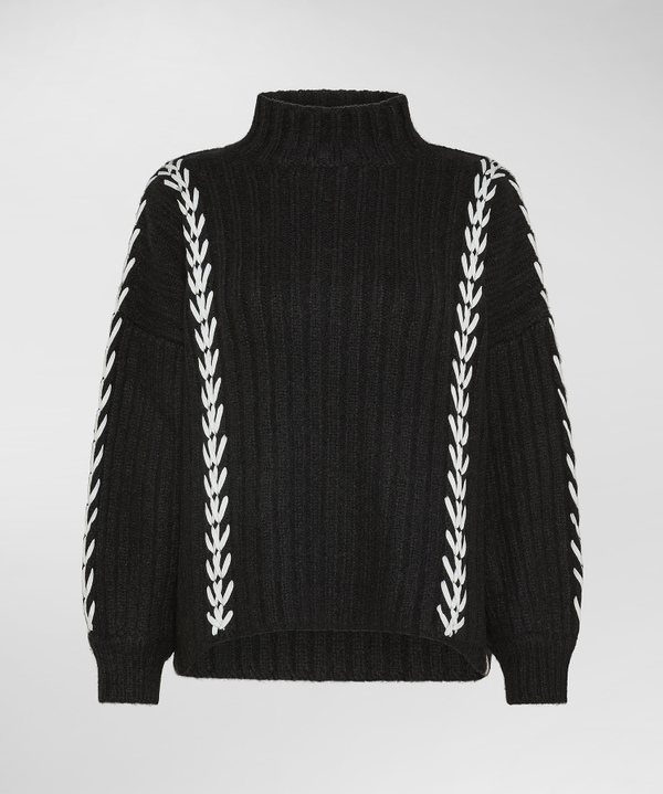 Maxi Maglia In Alpaca Lavorata A Mano - Peuterey