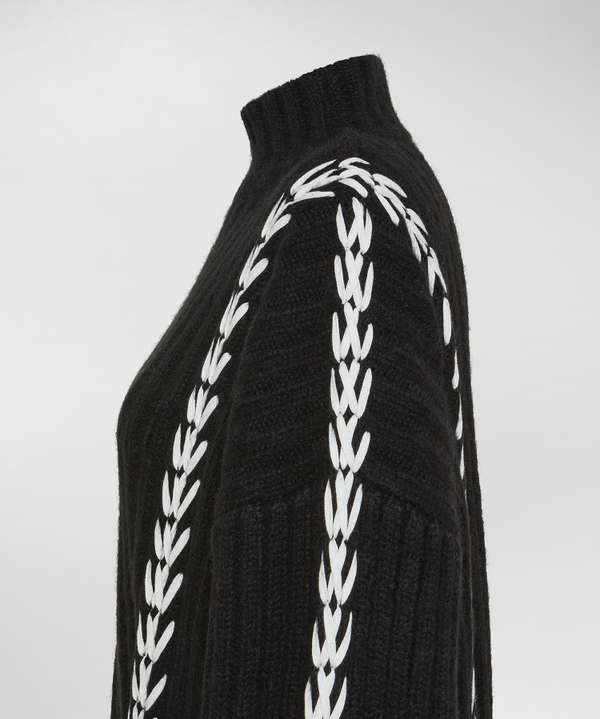 Maxi Maglia In Alpaca Lavorata A Mano - Peuterey