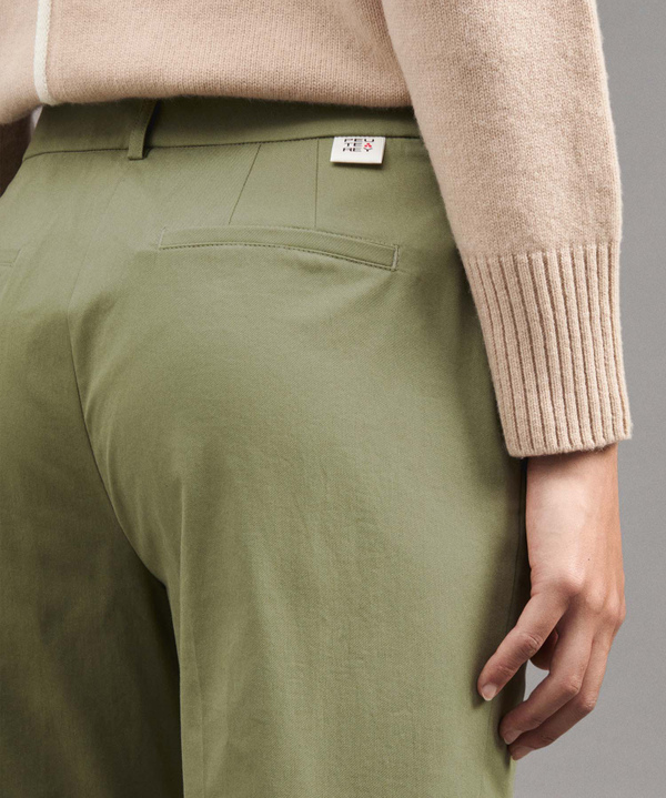 HOSE AUS STRETCH-BAUMWOLLE MIT GERADEM BEIN - Peuterey