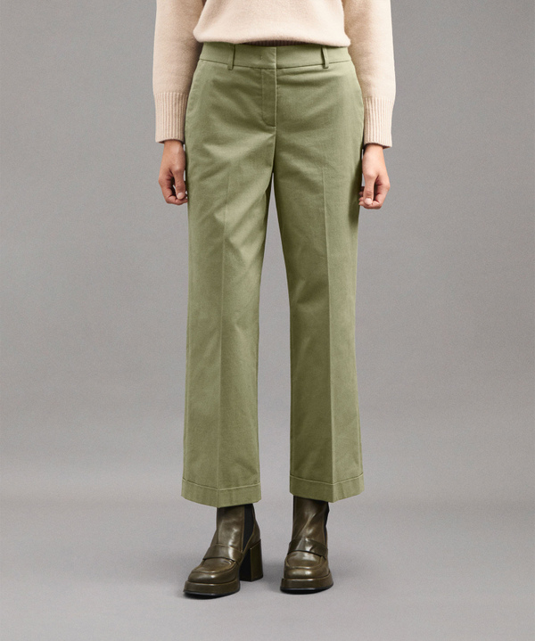 HOSE AUS STRETCH-BAUMWOLLE MIT GERADEM BEIN - Peuterey