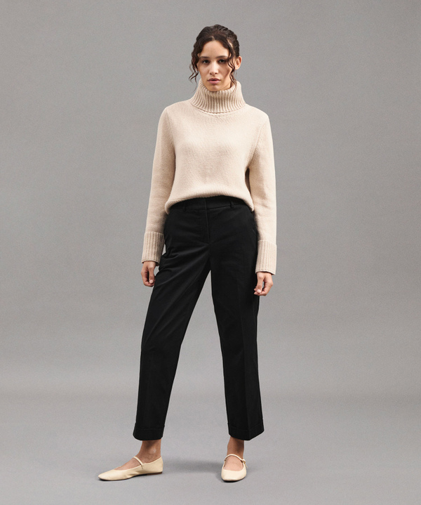 HOSE AUS STRETCH-BAUMWOLLE MIT GERADEM BEIN - Peuterey