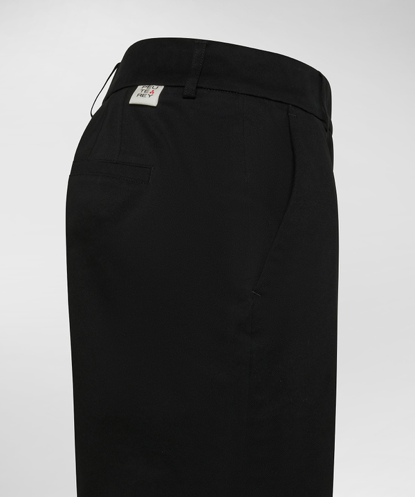 HOSE AUS STRETCH-BAUMWOLLE MIT GERADEM BEIN - Peuterey