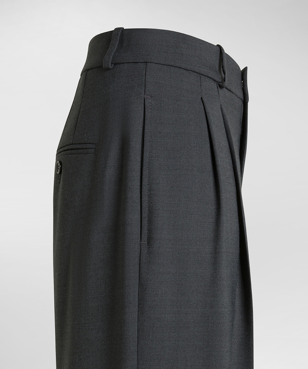 Worsted Wool Blend Trousers - Peuterey