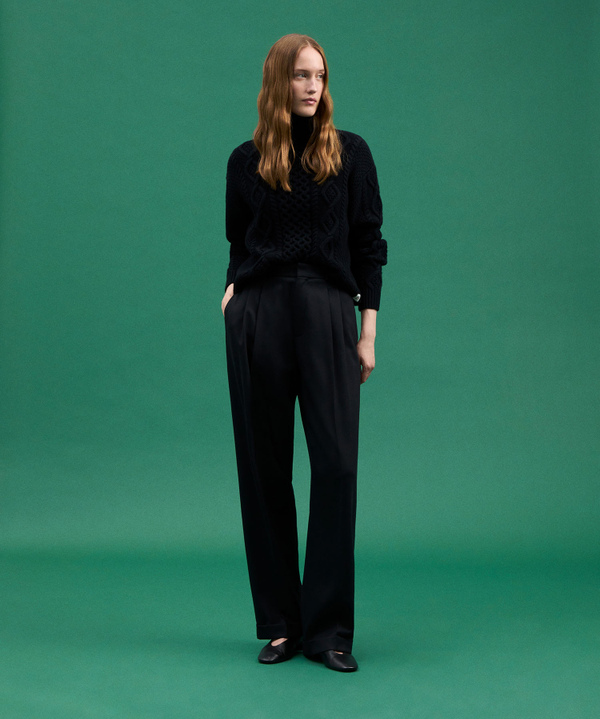 Worsted Wool Blend Trousers - Peuterey