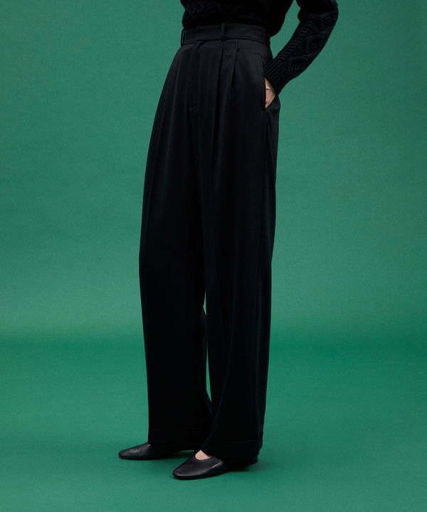 Worsted Wool Blend Trousers - Peuterey
