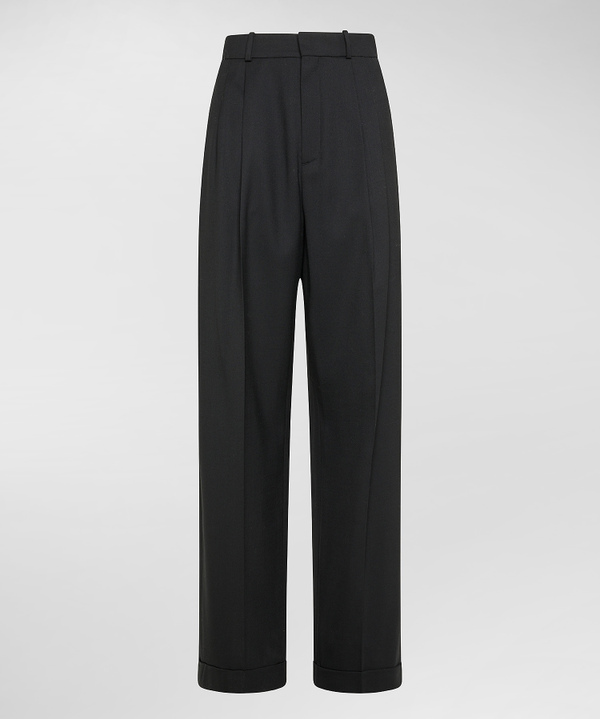 Worsted Wool Blend Trousers - Peuterey