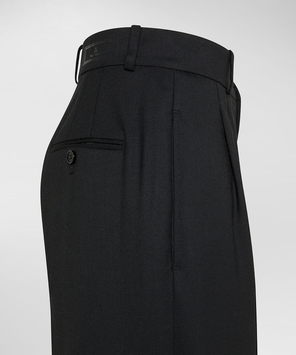 Worsted Wool Blend Trousers - Peuterey