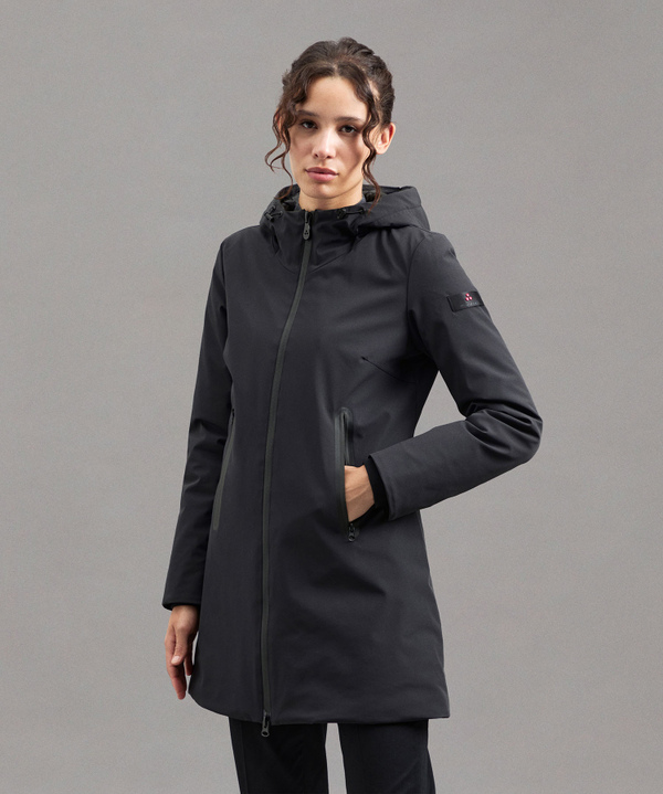 Glatte Slim Fit Daunenjacke mit kontrastreichen Details - Peuterey