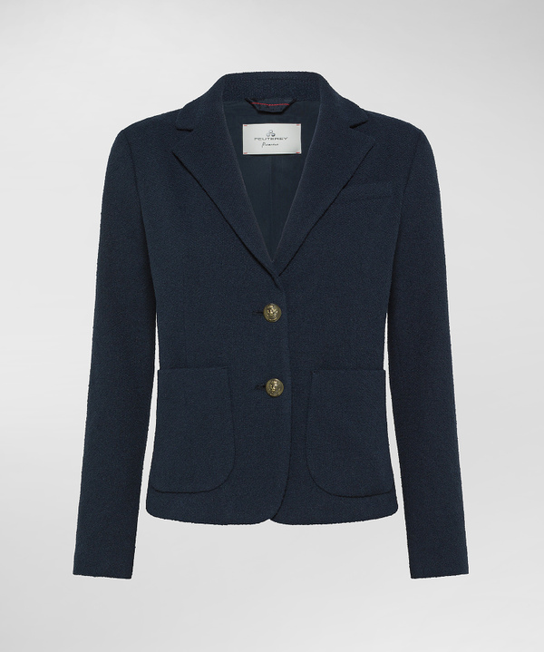 Bouclé-Blazer mit Zierknöpfen - Peuterey
