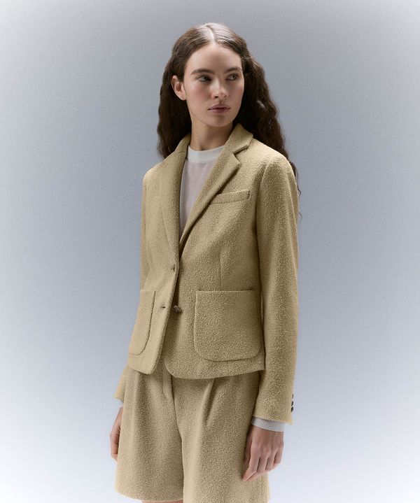 Loop pile blazer with jewel buttons - Peuterey