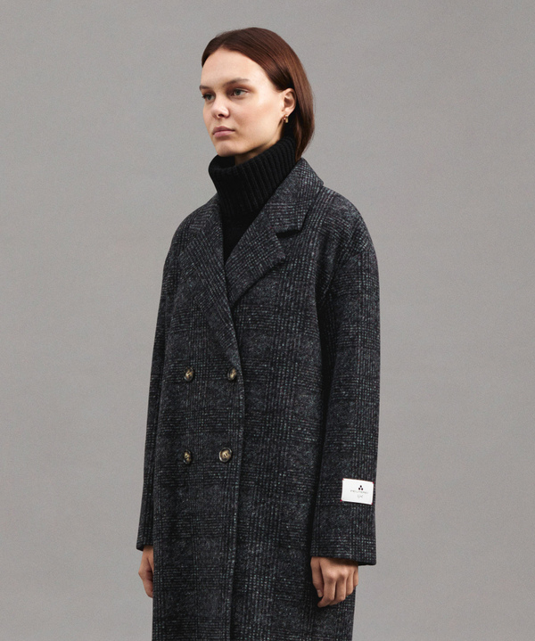 Wool Blend Double-Breasted Coat - Peuterey