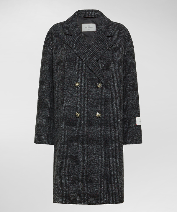 Wool Blend Double-Breasted Coat - Peuterey