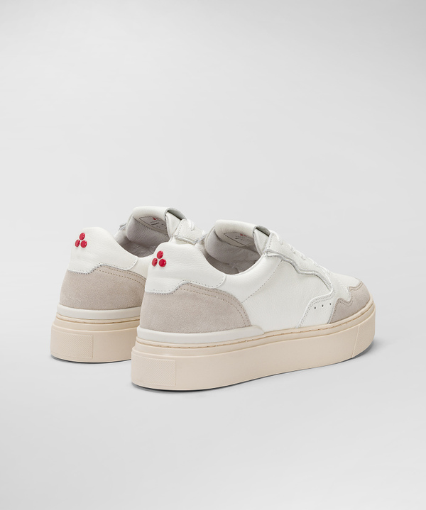 Sneaker aus Leder mit Veloursleder-Details - Peuterey