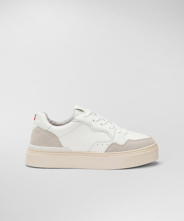 Sneaker aus Leder mit Veloursleder-Details - Peuterey