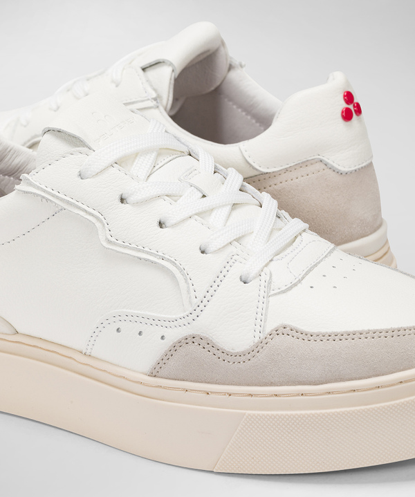 Sneaker aus Leder mit Veloursleder-Details - Peuterey