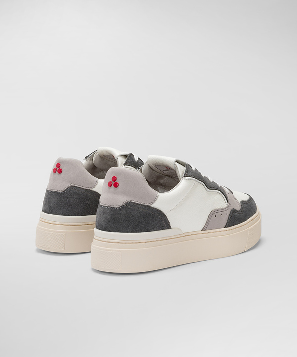 Sneakers In Pelle Con Dettagli In Suede - Peuterey