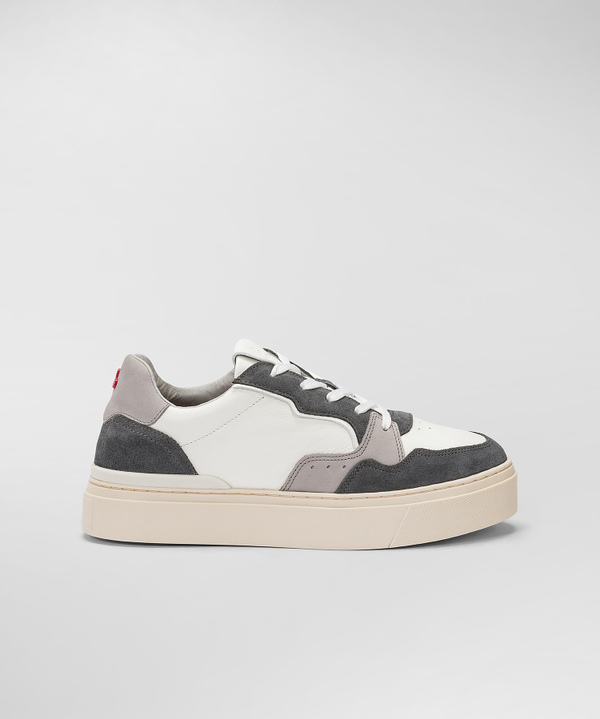 Sneakers In Pelle Con Dettagli In Suede - Peuterey