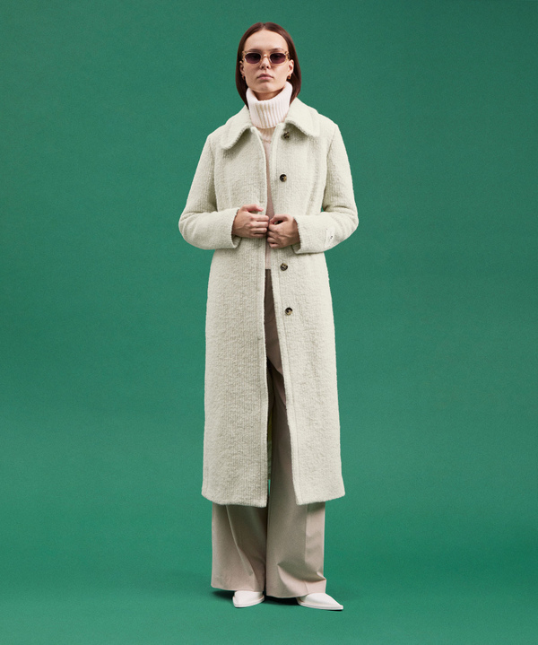 Virgin Wool And Alpaca Long Coat - Peuterey