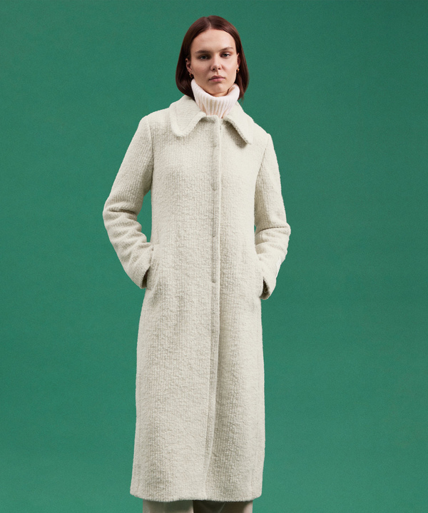 Virgin Wool And Alpaca Long Coat - Peuterey
