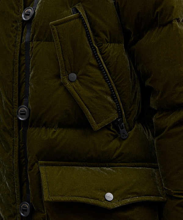 Parka Lungo In Tela Di Nylon Floccata - Peuterey