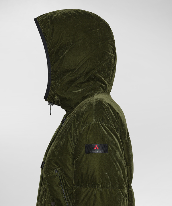 Parka Lungo In Tela Di Nylon Floccata - Peuterey