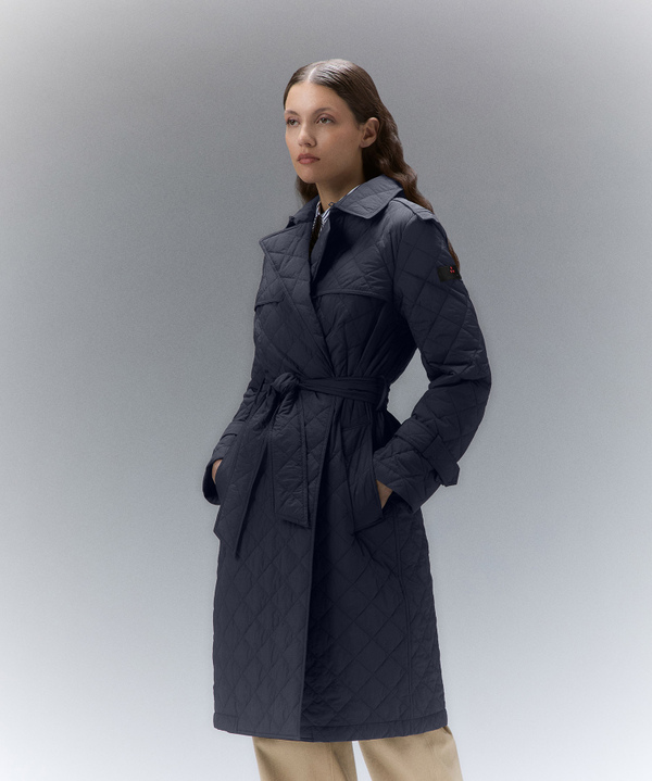 Padded trench coat with diamond quilting - Peuterey