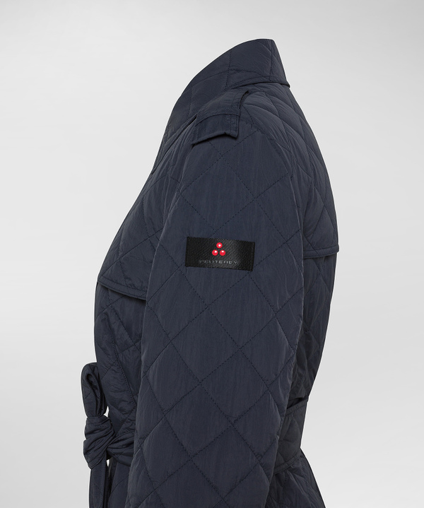 Padded trench coat with diamond quilting - Peuterey