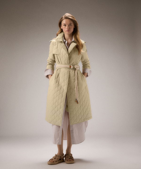 Trench imbottito con trapunta a rombi - Peuterey