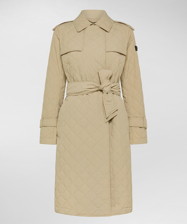 Padded trench coat with diamond quilting - Peuterey