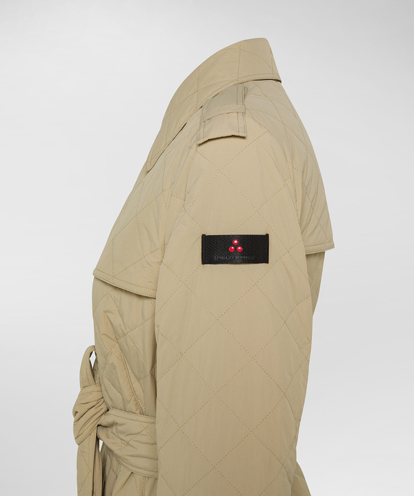 Padded trench coat with diamond quilting - Peuterey