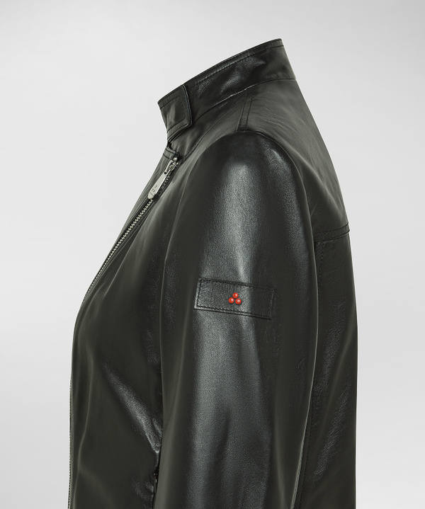Biker in nappa tinta con zip asimmetrica - Peuterey