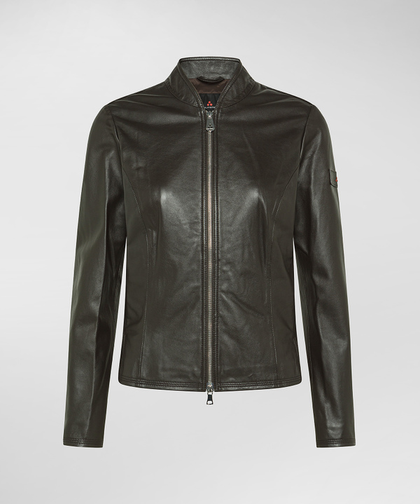 Short dyed Nappa leather biker jacket - Peuterey