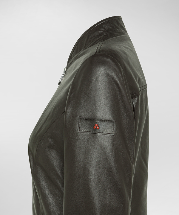 Short dyed Nappa leather biker jacket - Peuterey