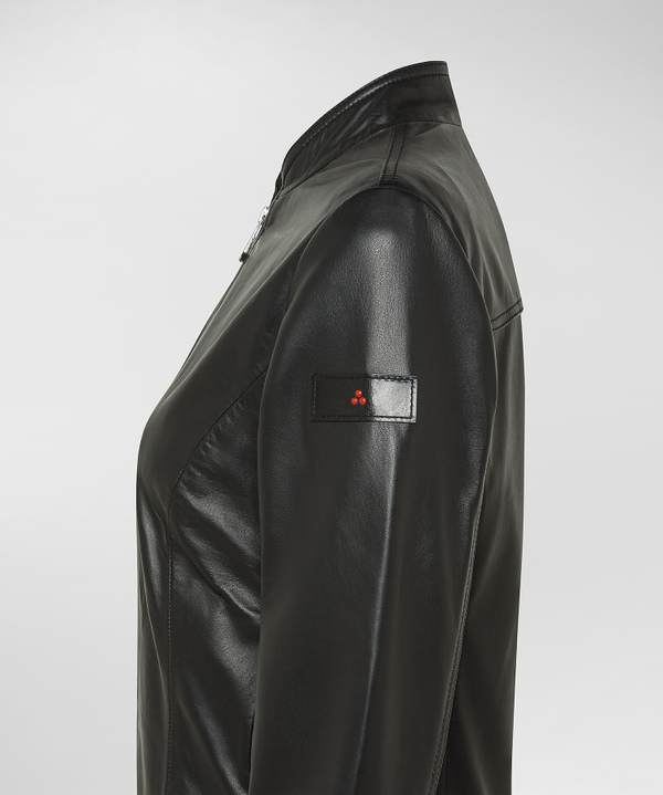 Short dyed Nappa leather biker jacket - Peuterey