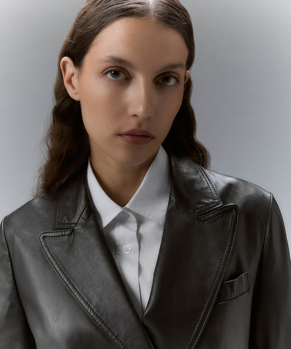 Dyed Nappa leather trench coat with belt - Peuterey