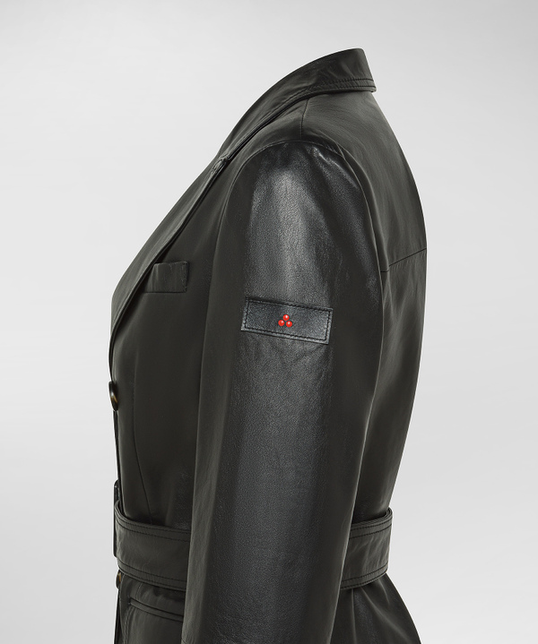 Dyed Nappa leather trench coat with belt - Peuterey