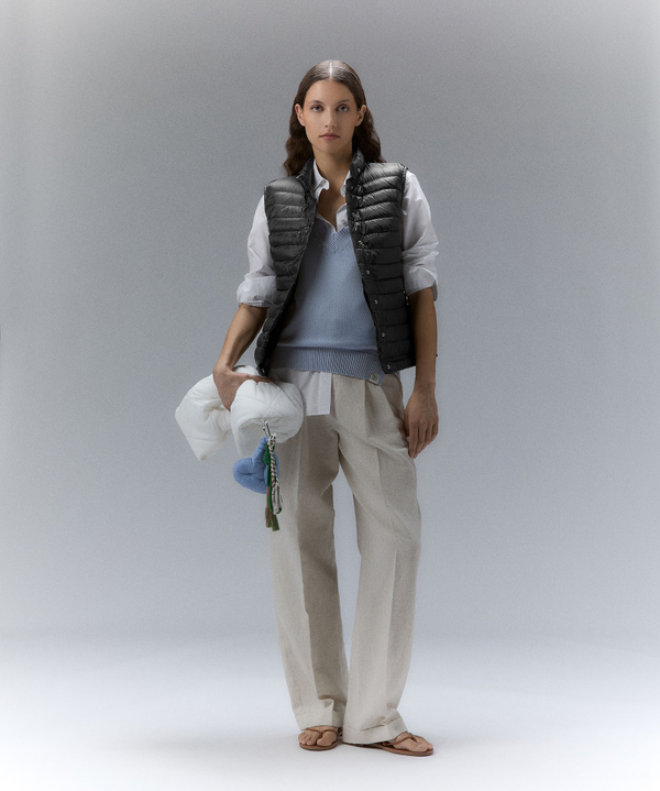 Packable goose down vest with matching buttons - Peuterey