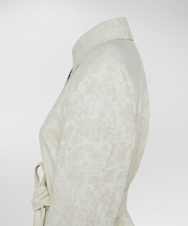Damask-effect jacquard trench coat - Peuterey