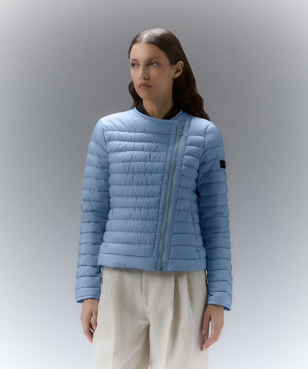 Taillierte Jacke mit schrägem Reißverschluss - Peuterey
