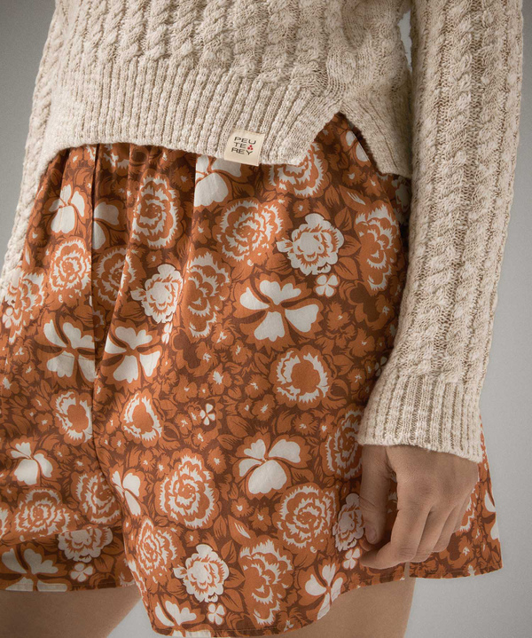 Stranded cotton cable-knit sweater - Peuterey