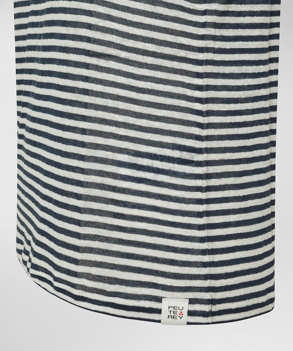 Linen blend striped T-shirt - Peuterey