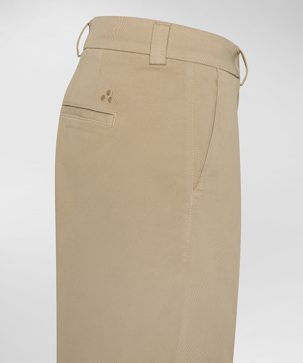 Stretch cotton gabardine trousers - Peuterey