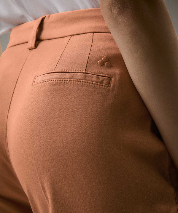 Stretch cotton gabardine trousers - Peuterey