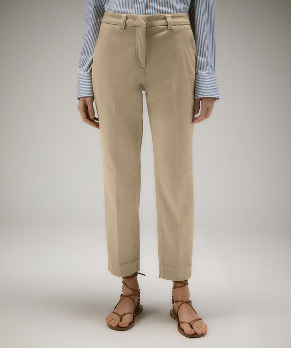 Stretch cotton chino trousers - Peuterey