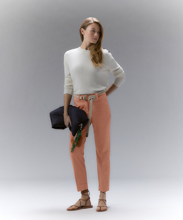 Stretch cotton chino trousers - Peuterey