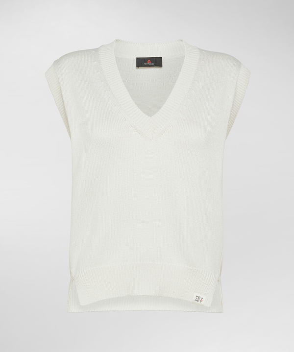 Gilet in tricot di viscosa lucido - Peuterey