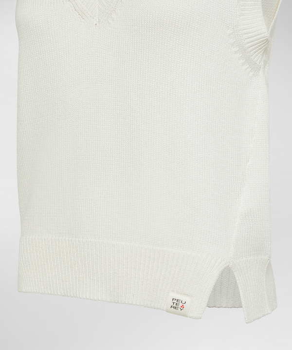 Gilet in tricot di viscosa lucido - Peuterey