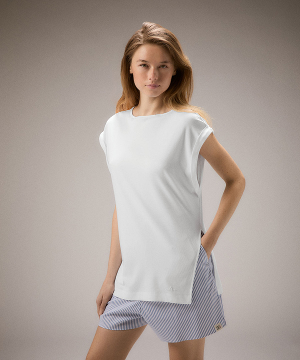 T-shirt con spacco laterale - Peuterey