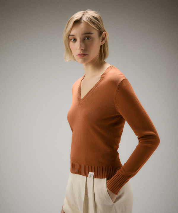 V-neck knit sweater - Peuterey