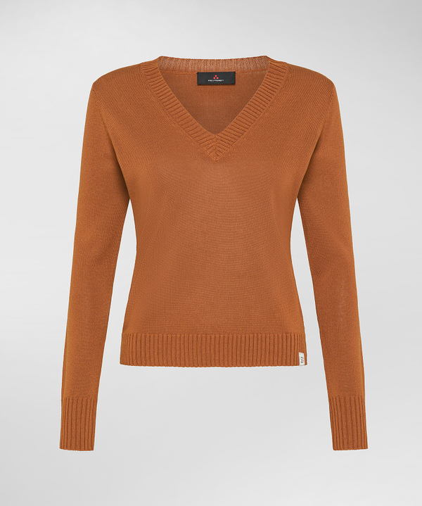 V-neck knit sweater - Peuterey